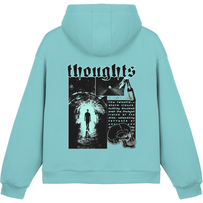 THOUGHTS FLUFFY BOXCUT HOODY