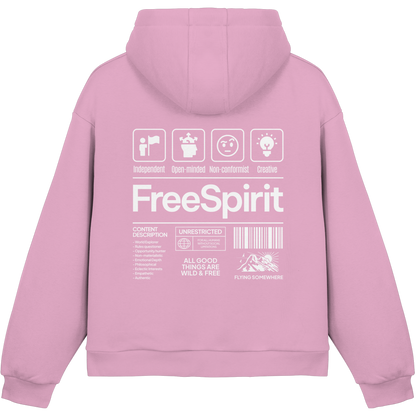 FREE SPIRIT FLUFFY BOXCUT HOODY