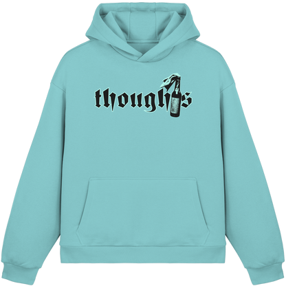THOUGHTS FLUFFY BOXCUT HOODY