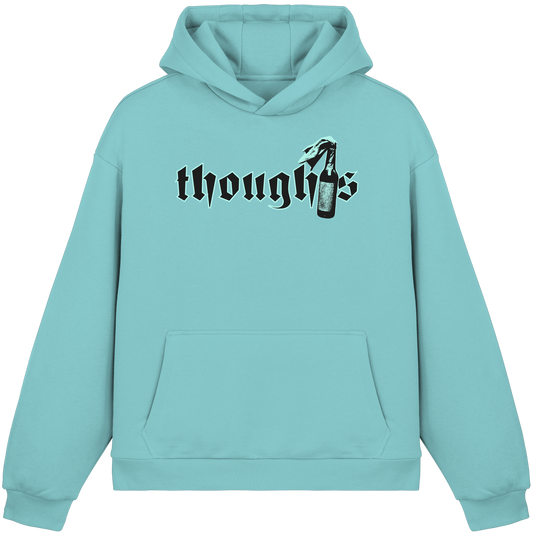THOUGHTS FLUFFY BOXCUT HOODY